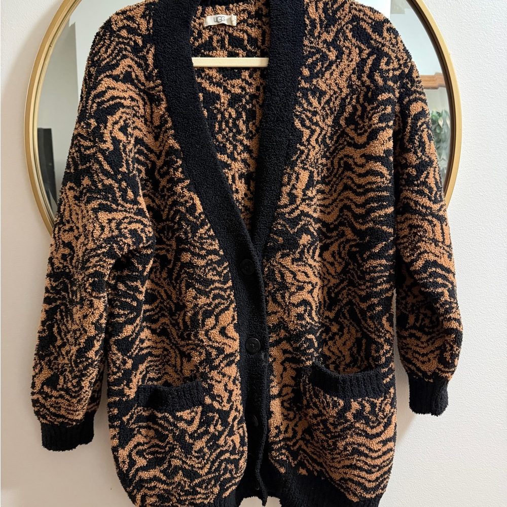 UGG Black and Tan Women's Cardigan